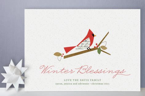 Winter Blessings Holiday Cards by Robin Ott Design