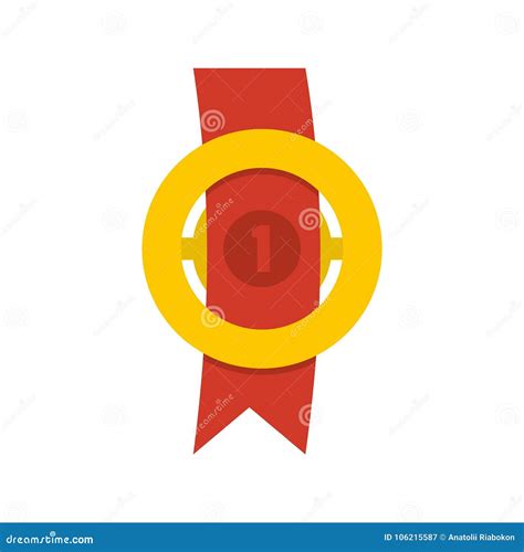 Award Ribbon Icon Vector Flat Stock Vector Illustration Of Design