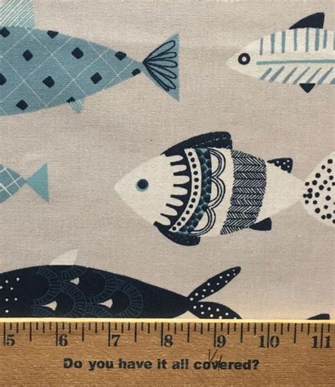 Acrylic Coated Fish Pattern Fabric #744