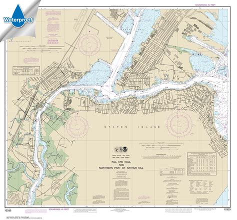 Kill Van Kull and Northern Part of Arthur Kill - 12333 - Nautical Charts