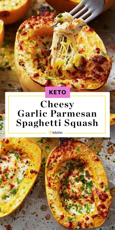 Cheesy Garlic Parmesan Spaghetti Squash Is The Ultimate Keto Side