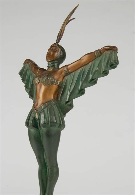 Art Deco Period Spelter Sculpture Of A Woman Flapper Dancer For Sale At 1stdibs