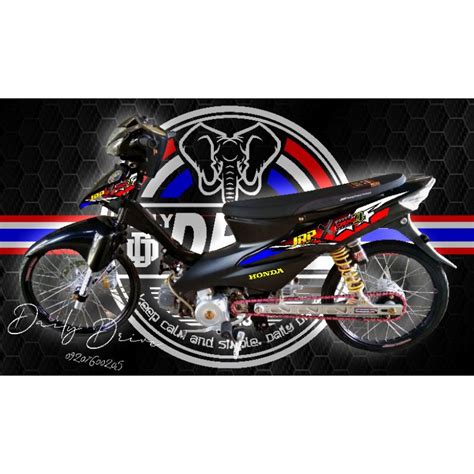 Honda Wave Jrp X Daeng Stock Size Decal Shopee Philippines