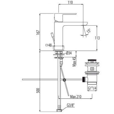 Grifo Monomando Cascada Loft Tres