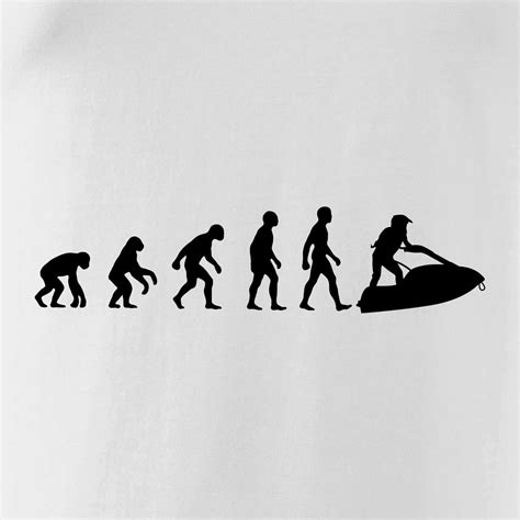 Evoluce vodní skútr Unisex triko na vodu MyShirt cz