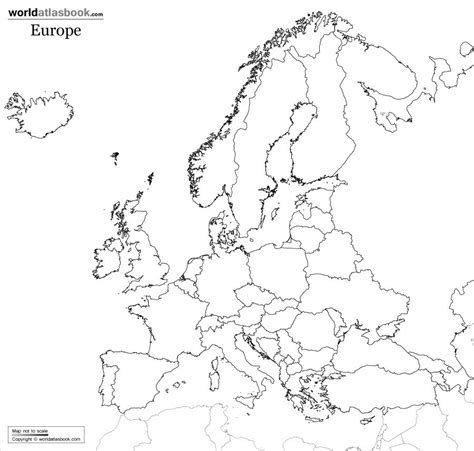 Europe Coloring Map - Coloring Home