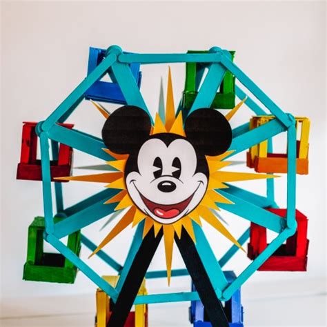 How To Popsicle Stick Ferris Wheel Pixar Pal A Round Studio Diy