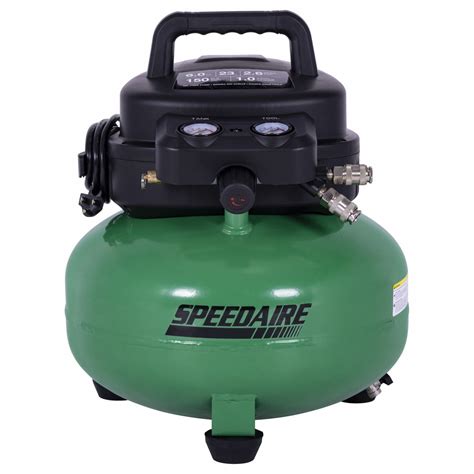 Speedaire Portable Air Compressor Oil Free Hp Gal Pancake