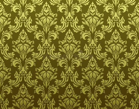 Damask Victorian Seamless Pattern Stock Vector Illustration Of