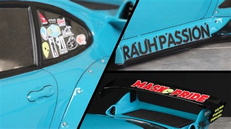 Pandora Rc Rwb Rauh Passion Complete Decal Vgp 620 Élite Drift Shop