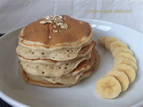 Mmm qué delicia TORTITAS DE AVENA Y PLÁTANO