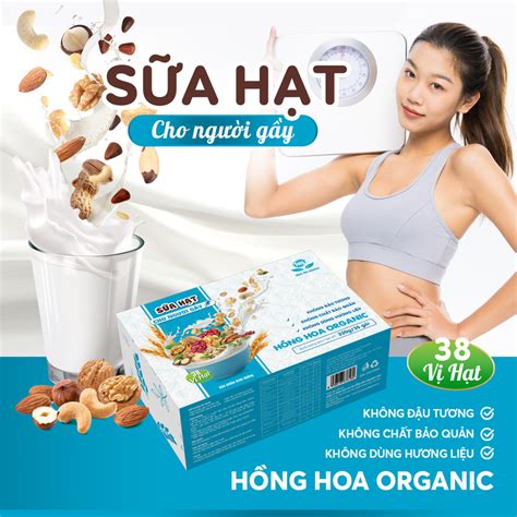 Sản phẩm Sữa hạt cho người gầy – Sữa hạt thuần chay 38 vị hạt