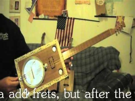 Paint Can Lid Resonator Cigar Box Guitar Tinyguitars Youtube