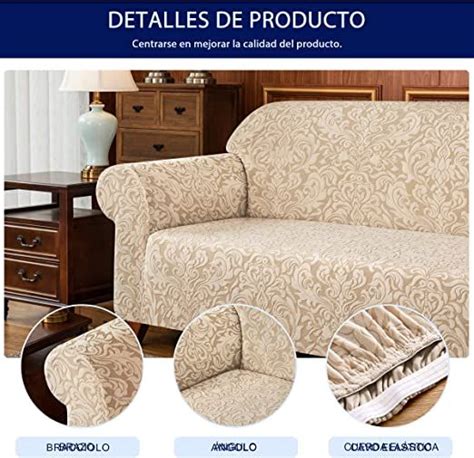 Subrtex Pieza Damasco Funda Sofa Alta Elasticidad Funda De Sof De