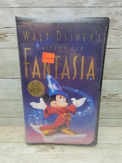 Walt Disney S Masterpiece Fantasia Vhs Limited Edition Rare Black