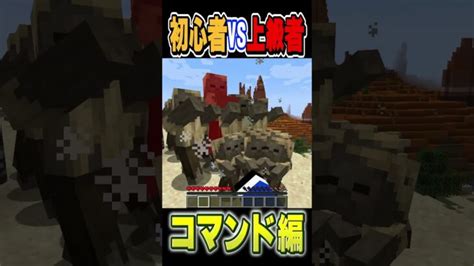 【初心者vs上級者】コマンドを使った時の違い！【マイクラ】【minecraft】shorts Minecraft Summary