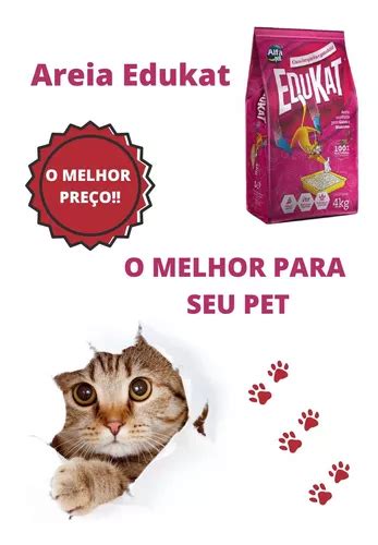 Areia Sanit Ria Para Pets Edukat Gatos Parcelamento Sem Juros