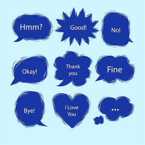 Premium Vector Pack Of Speech Bubbles Sketches Colourful Speech