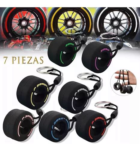 Llaveros F1 Llavero Formula 1 Llanta Pirelli Kit 7 Piezas Meses Sin