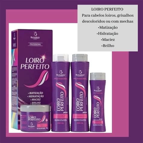 Kit Capilar Profissional Loiro Perfeito Bio Instinto Shopee Brasil