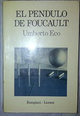 El Pendulo De Foucault Eco Umberto Amazon Mx Libros