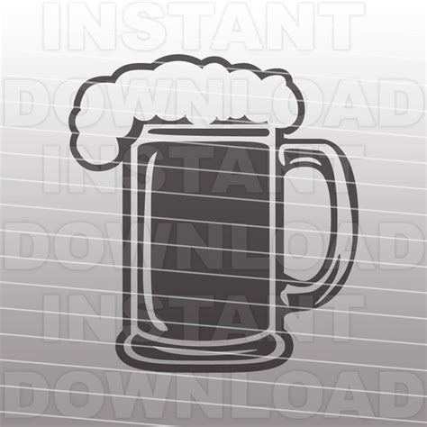 Bier Svg Datei Bierkrug Svg Datei Schneidevorlage Vektor Clipart F R