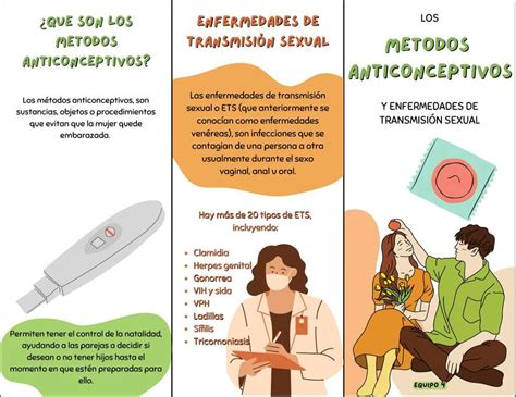 Métodos anticonceptivos y enfermedades de transmisión sexual ETS