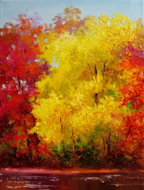 Nel's Everyday Painting: Yellow Fall Tree - SOLD