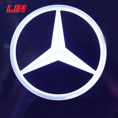 4d Round Led Car Logo Emblems Professional Custom Shape 3d Metal Auto