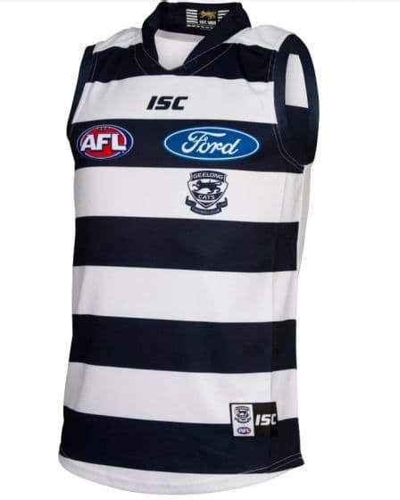 Geelong Cats Afl Mens Home Guernsey Jumper Savvysupporter