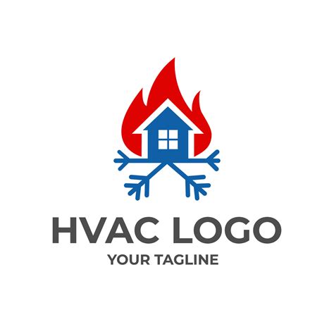 HVAC House Heating And Air Conditioning Logo Installation 13382650