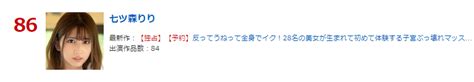 S1no1styleinfo On Twitter 【🌹ランキング情報🌹】 💫月間av女優 86位2022年12月 七ツ森りり