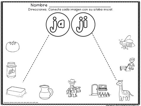 Las Silabas Gratis Fonema J Silabas Artes Del Lenguaje Y