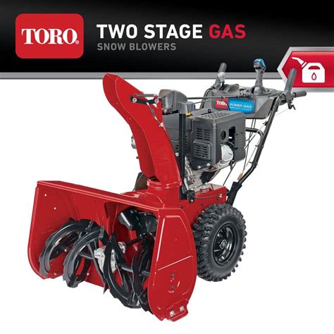 Toro Power Max Hd 1232 Ohxe 32 In 375 Cc Two Stage Electric Start Gas Snow Blower 38842 The