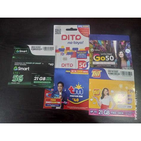 Simcards 5g Dito Smart Tnt Tm Globe Shopee Philippines