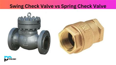 Swing Check Valve Vs Spring Check Valve What S The Difference