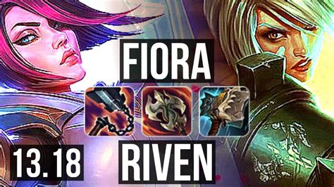 FIORA Vs RIVEN TOP Rank 3 Fiora 67 Winrate 6 Solo Kills Rank 20