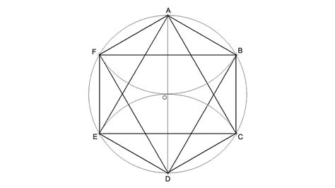 How To Draw A Star Of David Inscribed In A Circle Six Pointed Star