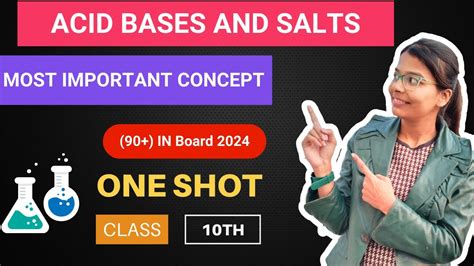 Acid Bases And Salts Class 10 Ncert Covered One Shot Mind Map Series For Class10th Youtube