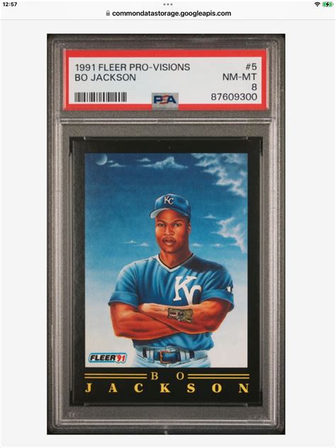 Bo Jackson Graded Fleer Pro Vision