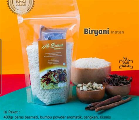 Beras Instan Basmati Dan Bumbu Nasi Kebuli Nasi Kabsah Nasi Biryani