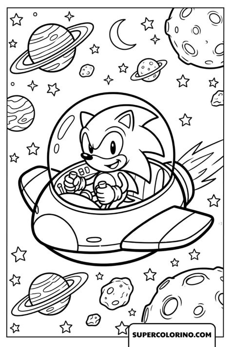 Sonic Oro Da Colorare - 25 disegni di Sonic da colorare gratis da stampare