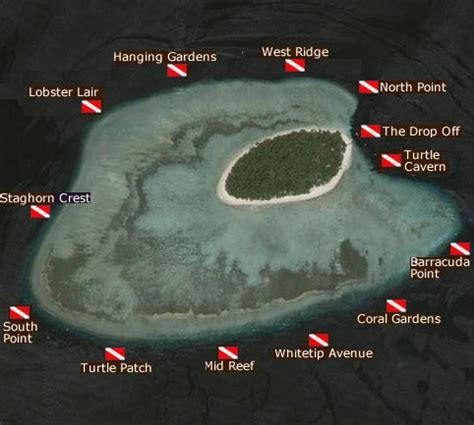 Sipadan Dive Site Map