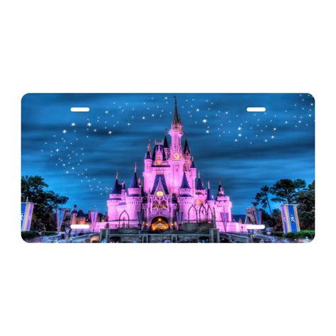 Custom Disney Pink Castle Novelty Front License Plate - Mickey ...