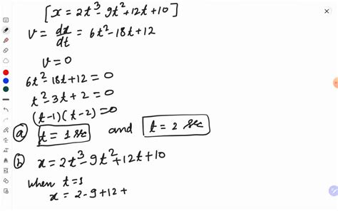 Solved The Motion Of A Particle Is Defined By The Relation X 2t 9t