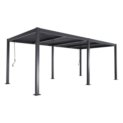 Pérgola bioclimática aluminio y acero 3x6m lamas orientables Palace