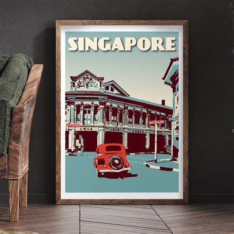 Singapore Vintage Poster