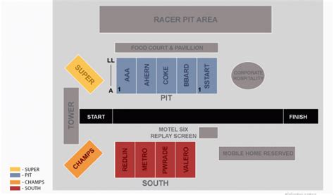 Texas Motorplex Ennis Seating Chart: A Visual Reference of Charts ...