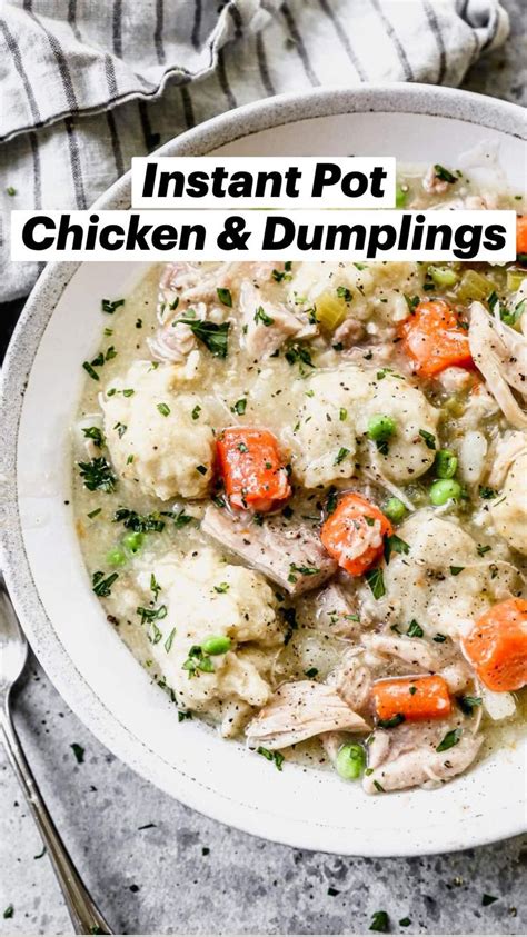 Instant Pot Chicken & Dumplings Recipe