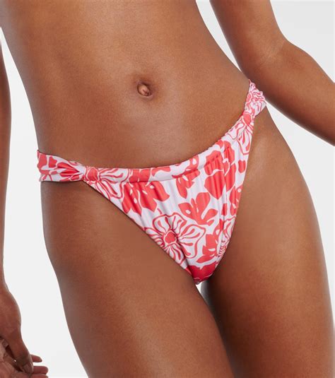 Andez Floral Bikini Bottom In Red Faithfull Mytheresa